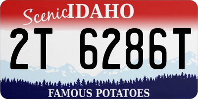 ID license plate 2T6286T