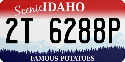 ID license plate 2T6288P