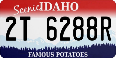 ID license plate 2T6288R