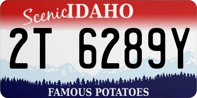 ID license plate 2T6289Y