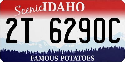 ID license plate 2T6290C
