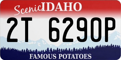 ID license plate 2T6290P