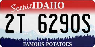 ID license plate 2T6290S