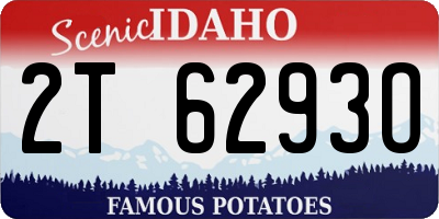 ID license plate 2T6293O
