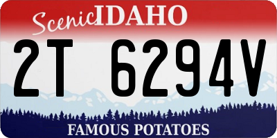 ID license plate 2T6294V