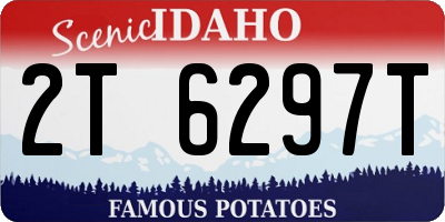 ID license plate 2T6297T