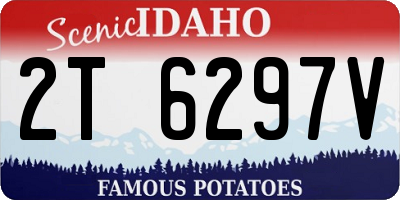 ID license plate 2T6297V