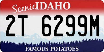 ID license plate 2T6299M