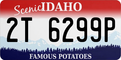 ID license plate 2T6299P