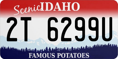 ID license plate 2T6299U