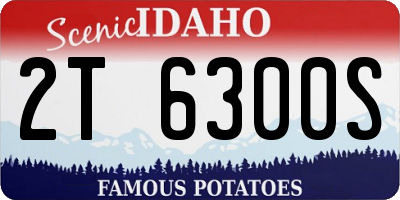 ID license plate 2T6300S
