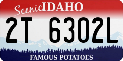 ID license plate 2T6302L