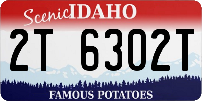 ID license plate 2T6302T