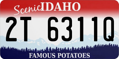 ID license plate 2T6311Q