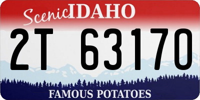 ID license plate 2T6317O