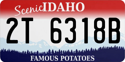 ID license plate 2T6318B