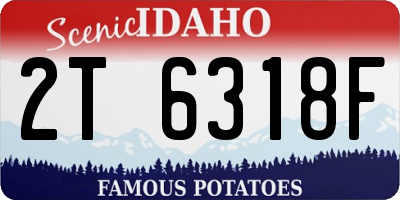 ID license plate 2T6318F
