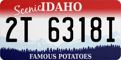 ID license plate 2T6318I
