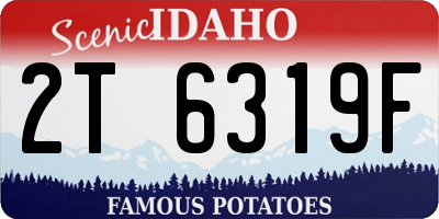 ID license plate 2T6319F