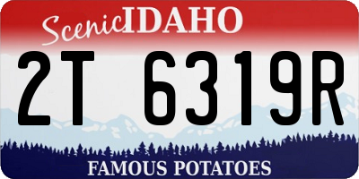 ID license plate 2T6319R
