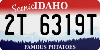 ID license plate 2T6319T