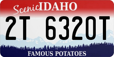 ID license plate 2T6320T