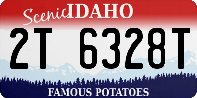 ID license plate 2T6328T
