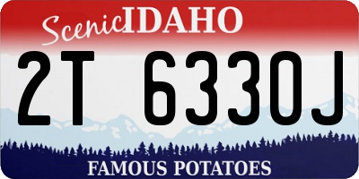 ID license plate 2T6330J