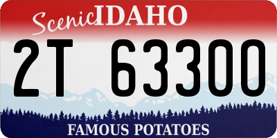 ID license plate 2T6330O