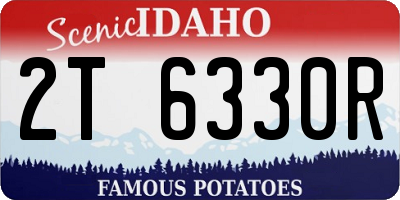 ID license plate 2T6330R