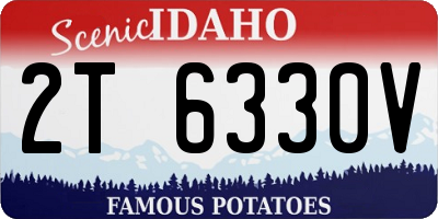ID license plate 2T6330V