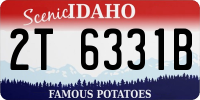 ID license plate 2T6331B