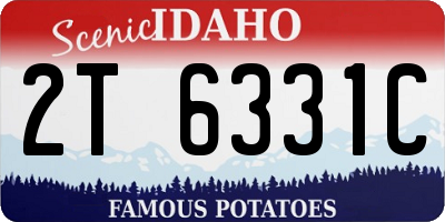 ID license plate 2T6331C