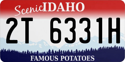 ID license plate 2T6331H