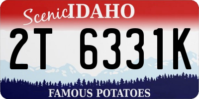 ID license plate 2T6331K