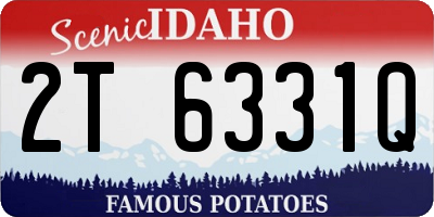 ID license plate 2T6331Q