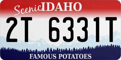 ID license plate 2T6331T