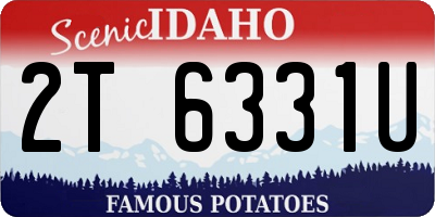 ID license plate 2T6331U