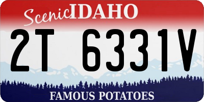 ID license plate 2T6331V