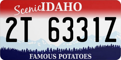 ID license plate 2T6331Z