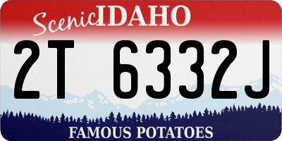 ID license plate 2T6332J