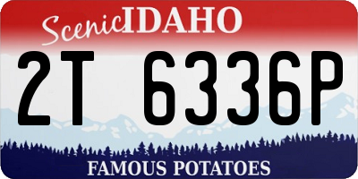 ID license plate 2T6336P