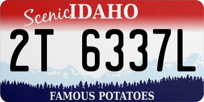 ID license plate 2T6337L