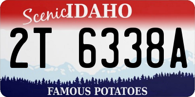 ID license plate 2T6338A