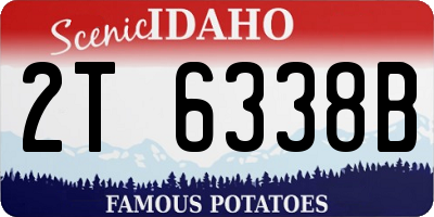 ID license plate 2T6338B