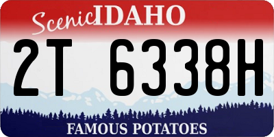 ID license plate 2T6338H