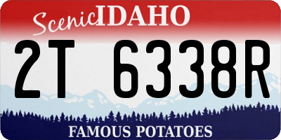 ID license plate 2T6338R