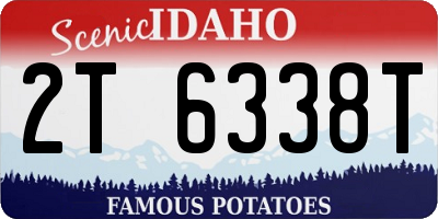 ID license plate 2T6338T