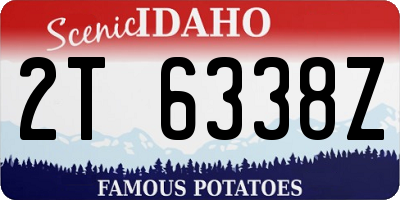 ID license plate 2T6338Z