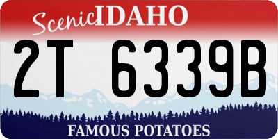 ID license plate 2T6339B